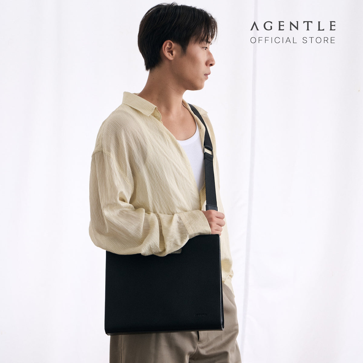 AGENTLE • BNF Business Clutch – กระเป๋าคลัทช์ผู้ชาย ใส่เอกสาร A4 และโน้ตบุ๊ก 13 นิ้ว