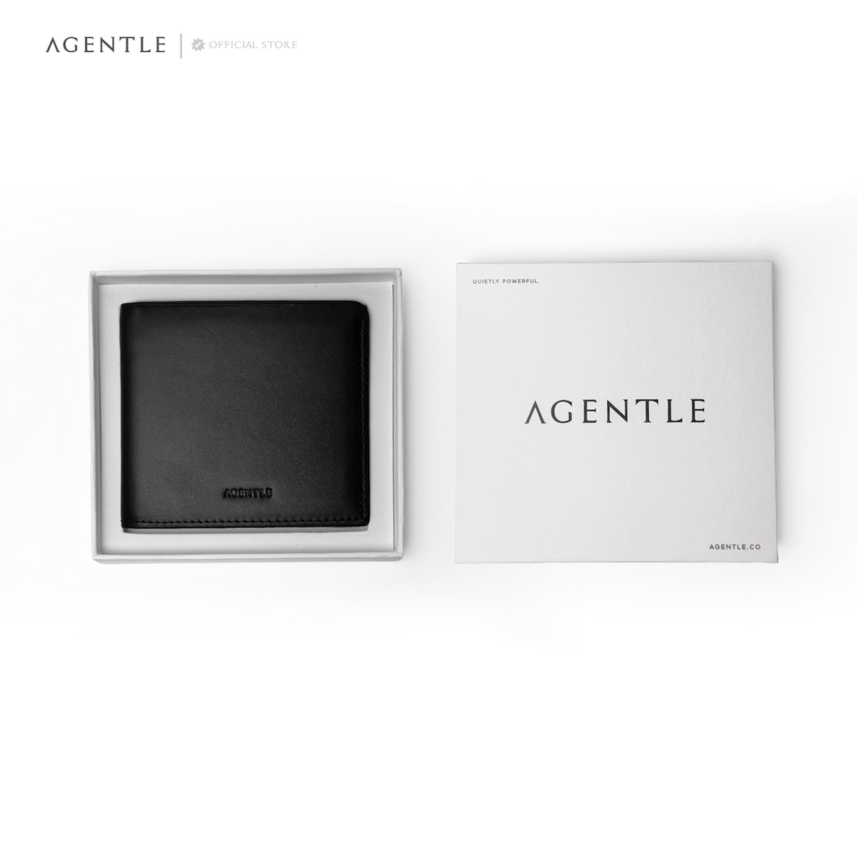 AGENTLE • MAGNETO – กระเป๋าสตางค์หนังแท้ ทรงบาง ปิดด้วยแม่เหล็ก