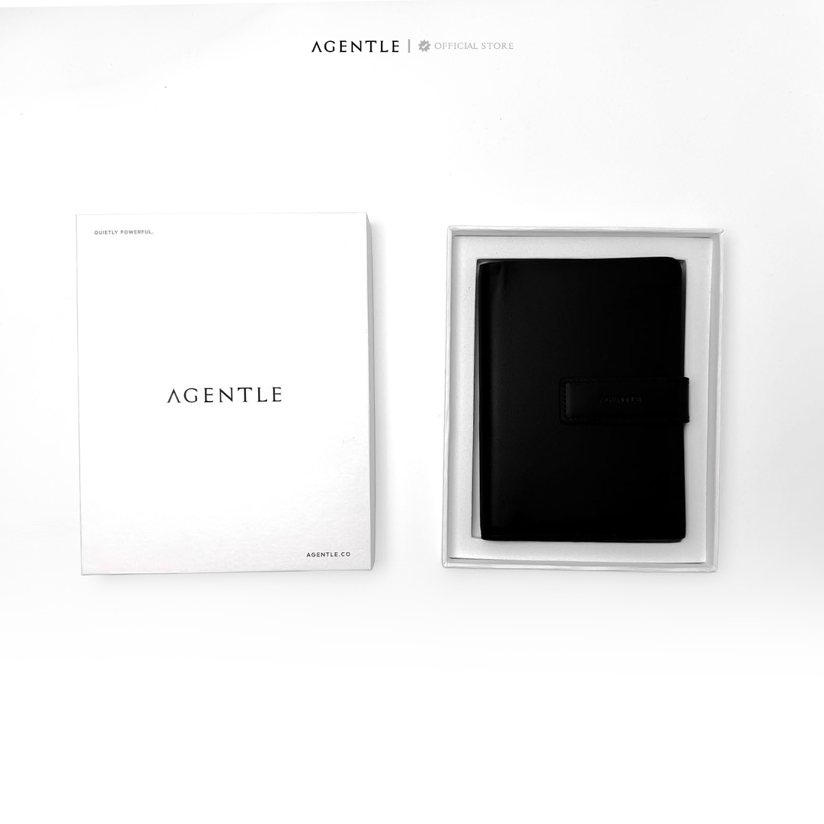 AGENTLE • SLIMPASS – กระเป๋าใส่พาสปอร์ตหนังแท้ ปิดด้วยแม่เหล็ก