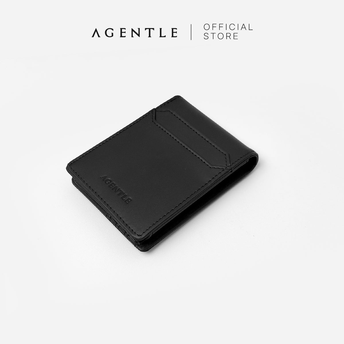 AGENTLE • 2 FOLD – กระเป๋าสตางค์หนังแท้ 2 พับ ปิดด้วยแม่เหล็ก