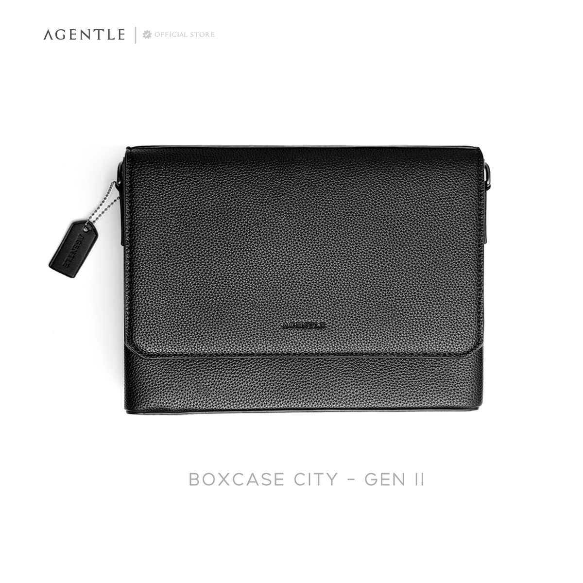 AGENTLE • BOXCASE CITY – กระเป๋าสะพายข้างผู้ชาย ทรงกล่องมีโครงสร้าง ใส่ iPad 11 นิ้ว