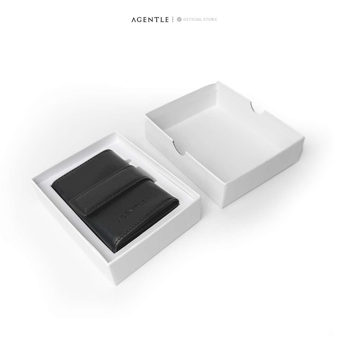 AGENTLE • POP-UP Edition – กระเป๋าสตางค์หนังแท้ 3 พับ ระบบดันบัตร