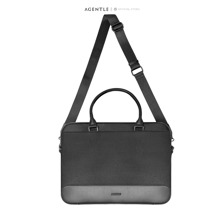 AGENTLE • A BRIEFCASE – กระเป๋าเอกสารผู้ชาย ทรงมีโครงสร้าง ใส่โน้ตบุ๊ก 16 นิ้ว