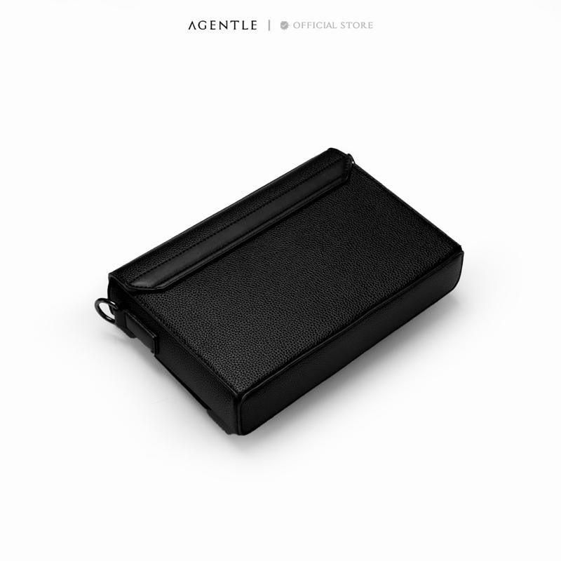 AGENTLE • BOXCASE CITY – กระเป๋าสะพายข้างผู้ชาย ทรงกล่องมีโครงสร้าง ใส่ iPad 11 นิ้ว